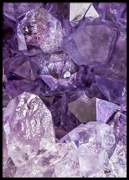 Purple Amethyst Poster