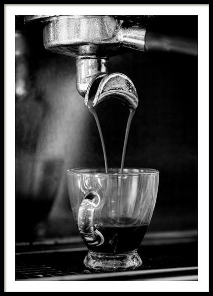 Espresso Poster in the group Posters & Prints / Black & white at Desenio AB (10824)