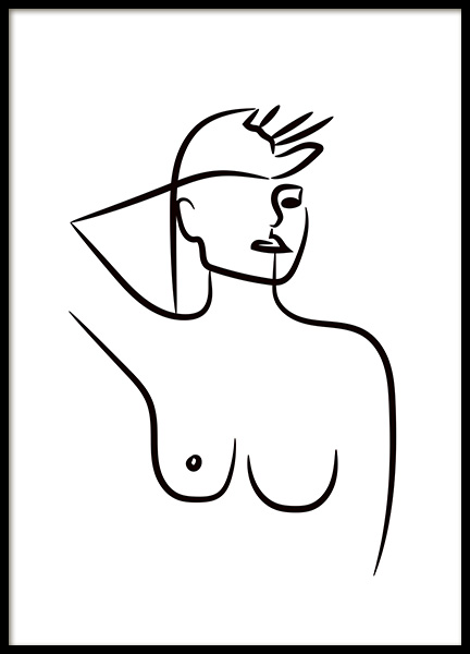 Shop Femme Ink Portrait Poster from Desenio on Openhaus