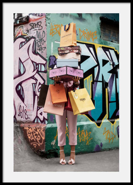 Shopping Spree Poster in the group Posters & Prints / Sizes / 70x100cm | 27 ½ x 39 ¼' at Desenio AB (11409)