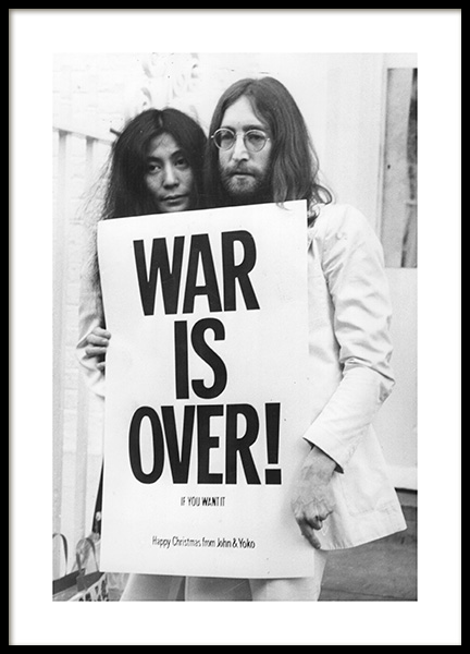 War is Over Poster in the group Posters & Prints / Black & white at Desenio AB (11970)