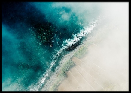 Beach and Sea Aerial Poster in the group Posters & Prints / Nature / Tropical at Desenio AB (12063)