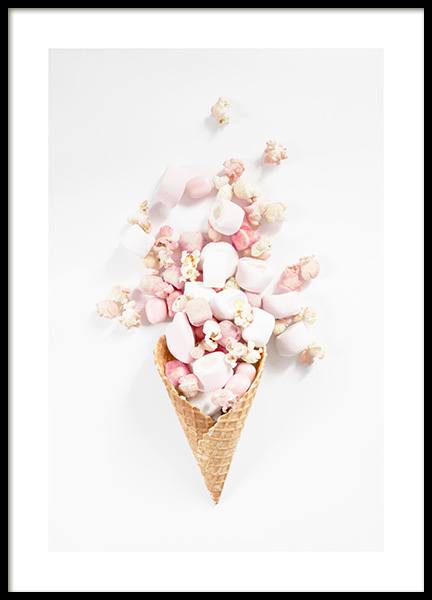 Candy Cone Poster in the group Posters & Prints / Kitchen at Desenio AB (12708)