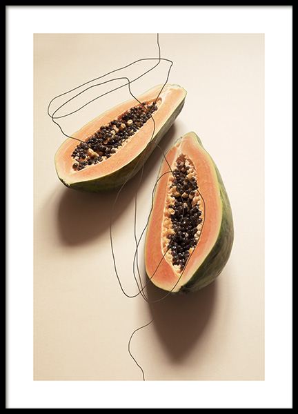 Papayas Poster in the group Posters & Prints / Kitchen at Desenio AB (12820)