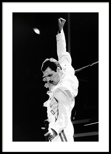 Freddie Mercury Poster in the group Posters & Prints / Iconic photos at Desenio AB (13580)