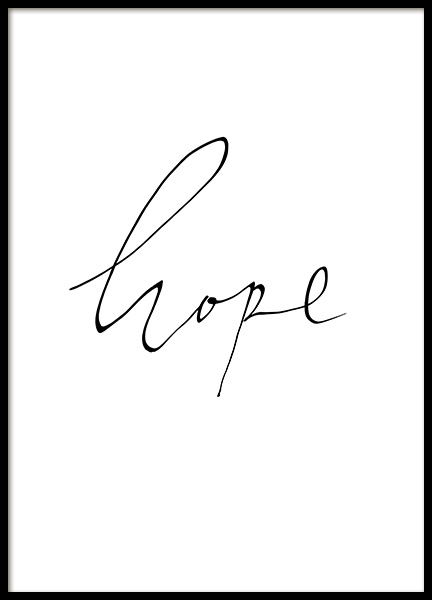 Hope Handwritten Poster