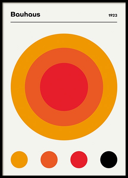Bauhaus Poster Big Size – Instant Download Green and orange abstract print. Vertical vintage poster Digital