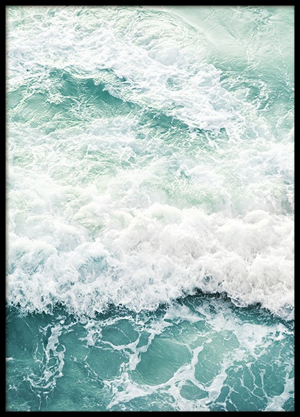 Foamy Ocean Poster - Ocean foam - desenio.com