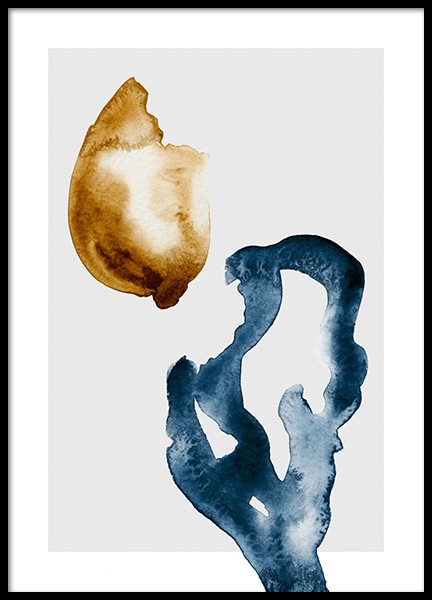 abstract figures no1 poster