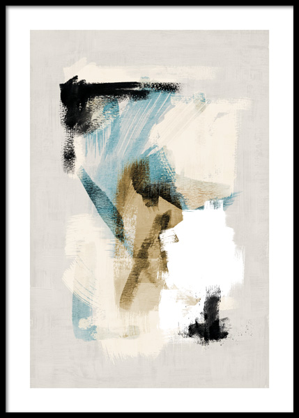 Abstract Brushes No1 Poster