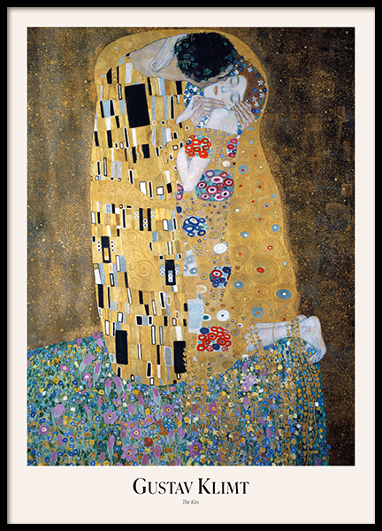Gustav Klimt - The Kiss Poster - Kissing in gold - desenio.com Gustav Klimt - The Kiss Poster - Kissing in gold - desenio.com