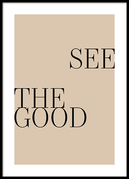 See the Good Beige Poster