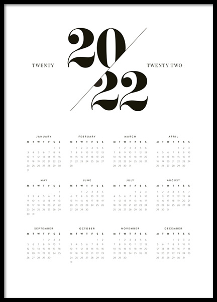 Calendar 2022 Poster