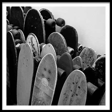Rows Of Skateboards Poster in the group Posters & Prints / Kids posters at Desenio AB (2067)