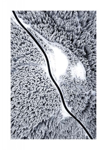 Winter Road Poster in the group Posters & Prints / Nature at Desenio AB (3577)