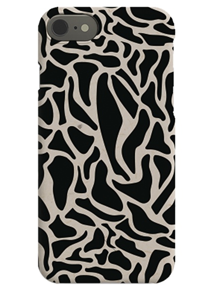  – Black and beige iPhone case with an abstract pattern