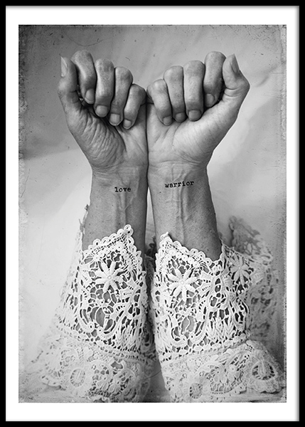 Love Warriors Dogma Poster in the group Posters & Prints / Black & white at Desenio AB (Pre5626)
