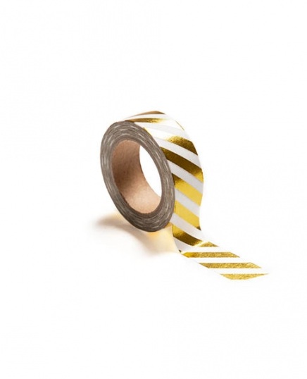 Washi tape, gold stripes / Washi tape at Desenio AB (TAPE100168)