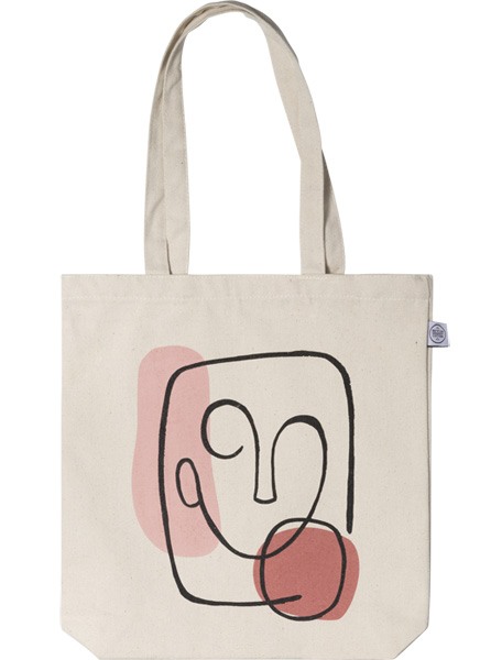 Abstract Face Tote Bag in the group Limited edition at Desenio AB (TOTE50145)