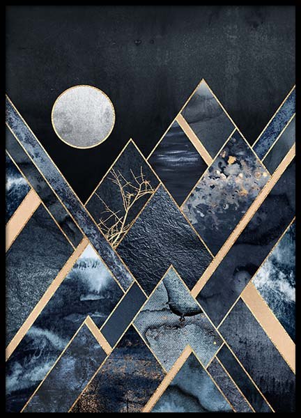 Stormy Mountains Poster in the group Posters & Prints / Art prints at Desenio AB (pre0020)