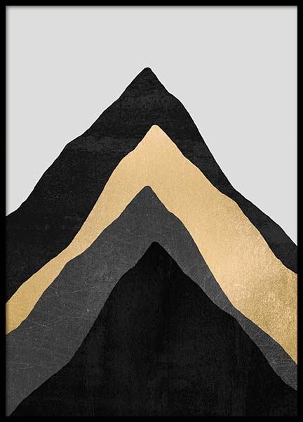 Four Mountains Poster in the group Posters & Prints / Art prints at Desenio AB (pre0022)