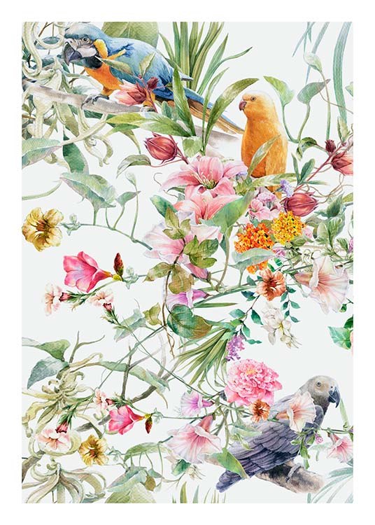 Bird Pattern No1 Poster / Art prints at Desenio AB (10076)