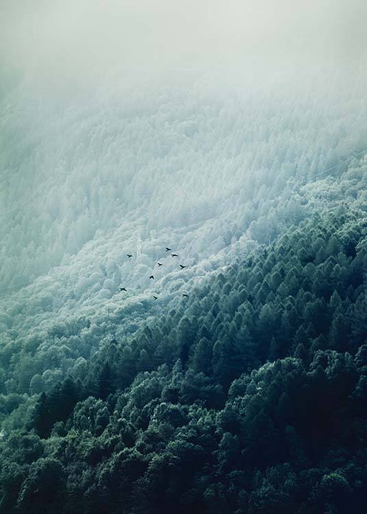 Foggy Mountainside Poster / Nature at Desenio AB (10089)