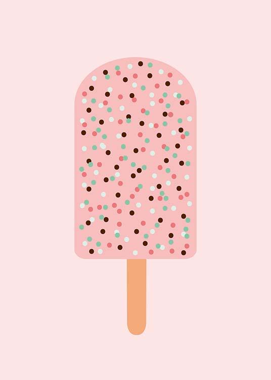 Sprinkle Ice Cream Poster / Kids posters at Desenio AB (10156)