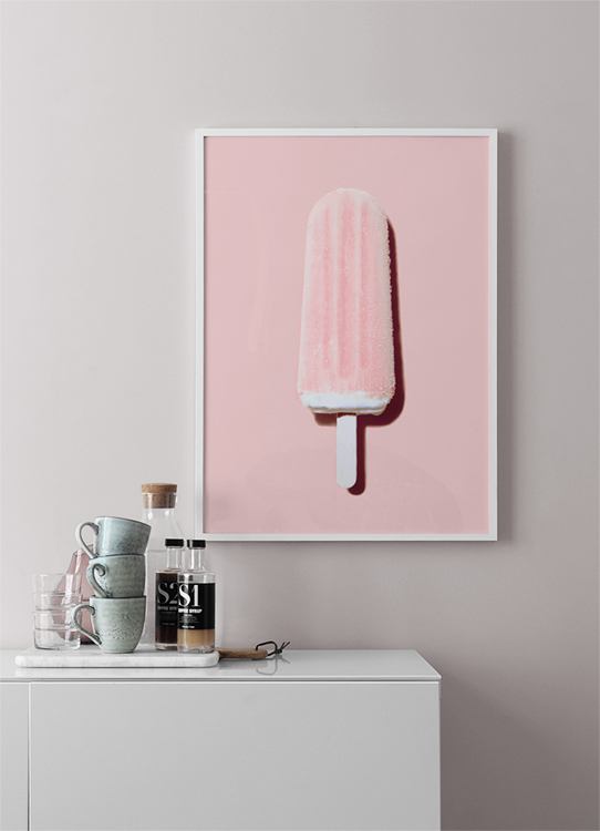 Pink Ice Cream Poster