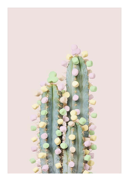 Candy Cactus Poster / Kids posters at Desenio AB (10340)