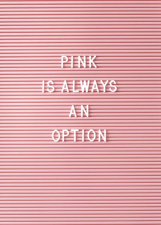 Pink Poster Pink Poster