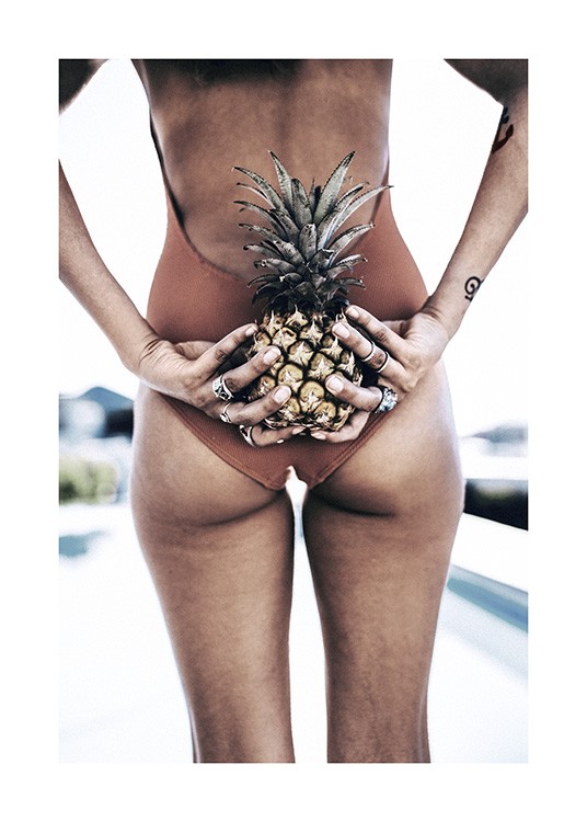 Pineapple Girl Poster / Photography at Desenio AB (10662)