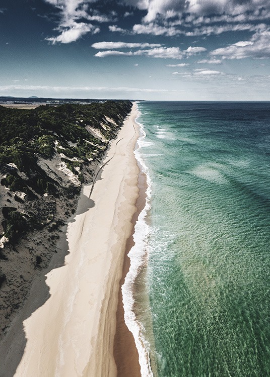 Coastline Aerial Poster