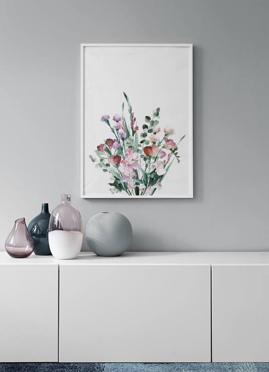 Graphic Bouquet Poster
