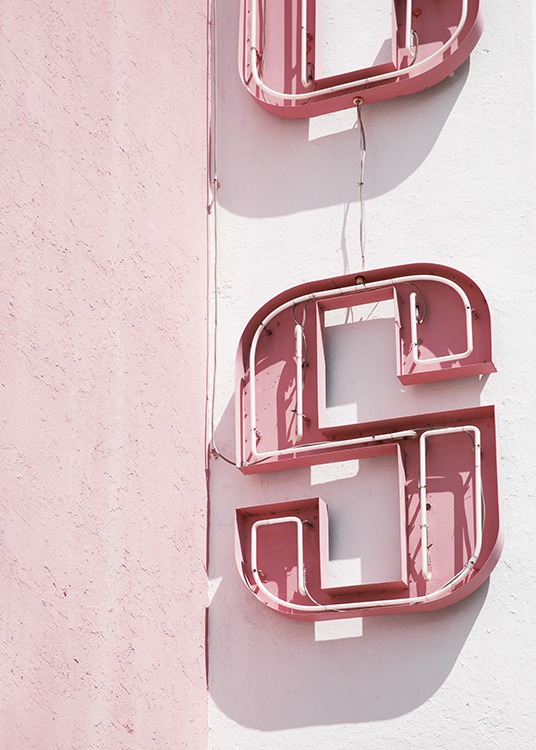 Pink Sign Poster / 19 ⅝ x 27 ½ in | 50x70 cm at Desenio AB (10762)