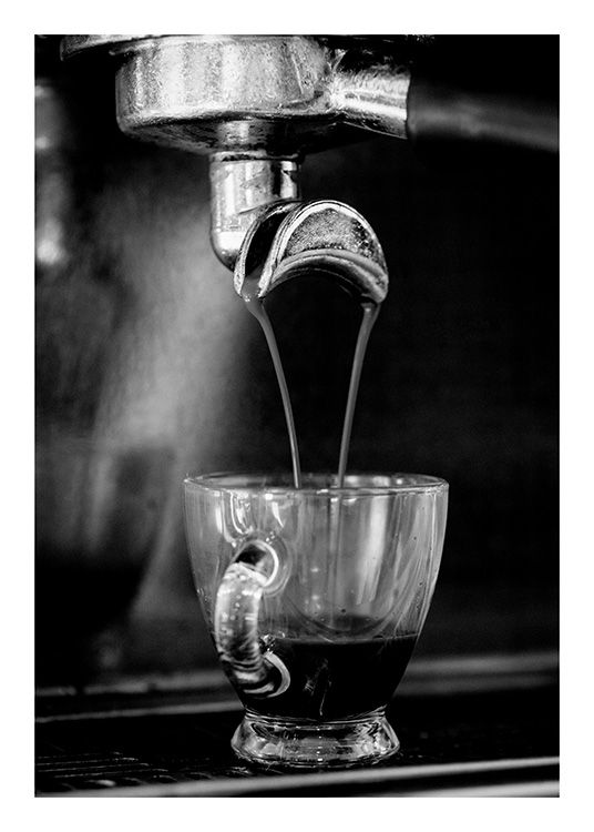 Espresso Poster / Black & white at Desenio AB (10824)