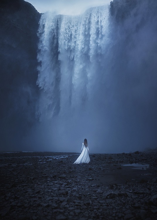 Woman by the Waterfall Poster / Nature at Desenio AB (10978)