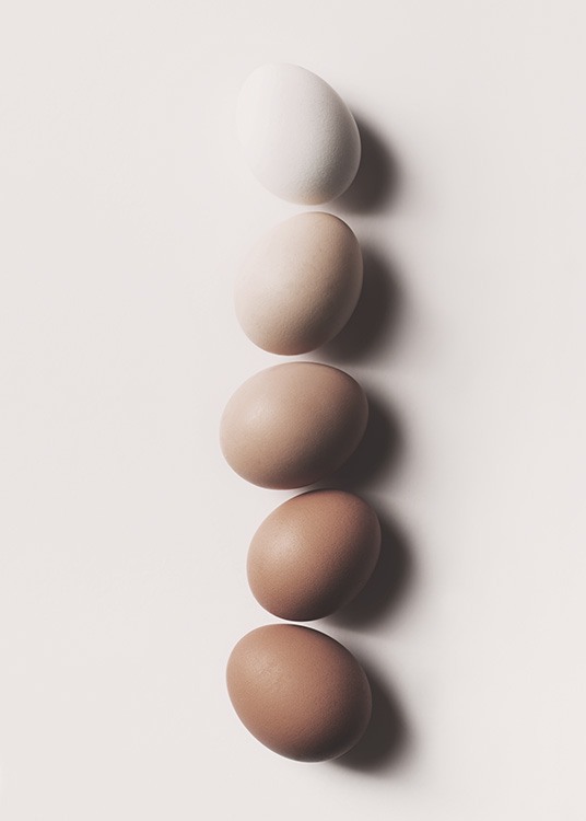 Eggs in a Row Poster / Kitchen at Desenio AB (10997)