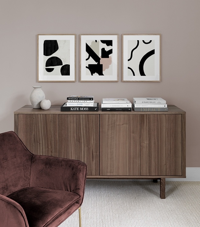 abstract figures no1 poster