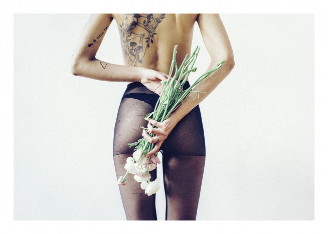 Flowers and Tights Poster / Photography at Desenio AB (11195)