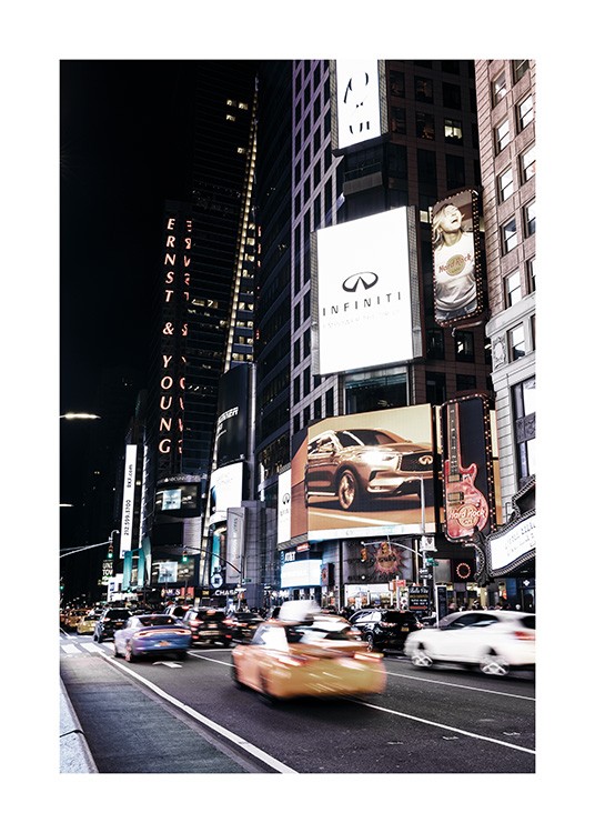 Times Square by Night Poster / Photography at Desenio AB (11322)