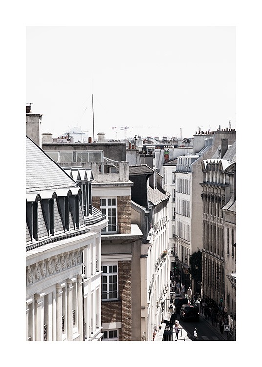 Paris Street Poster Photographic Wall Art From Paris Desenio Com