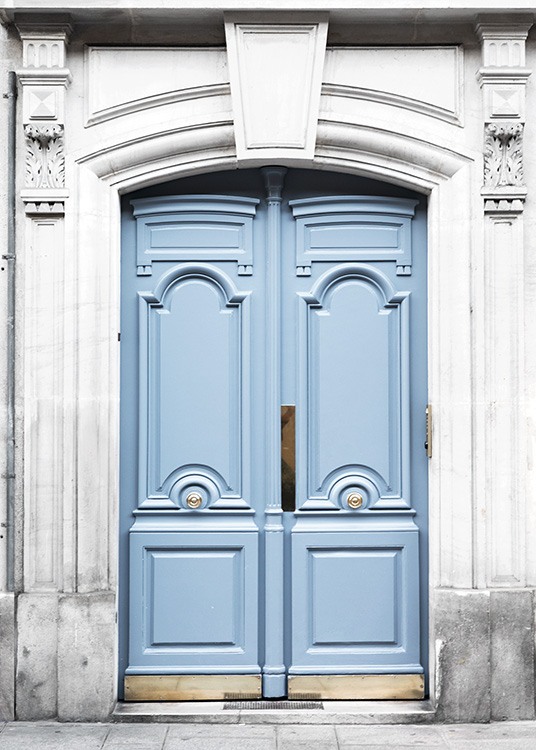 Paris Blue Door Poster / Photography at Desenio AB (11353)
