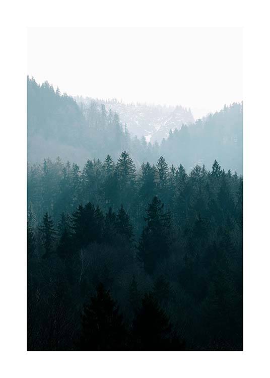Deep Foggy Forest Poster / Nature at Desenio AB (11630)