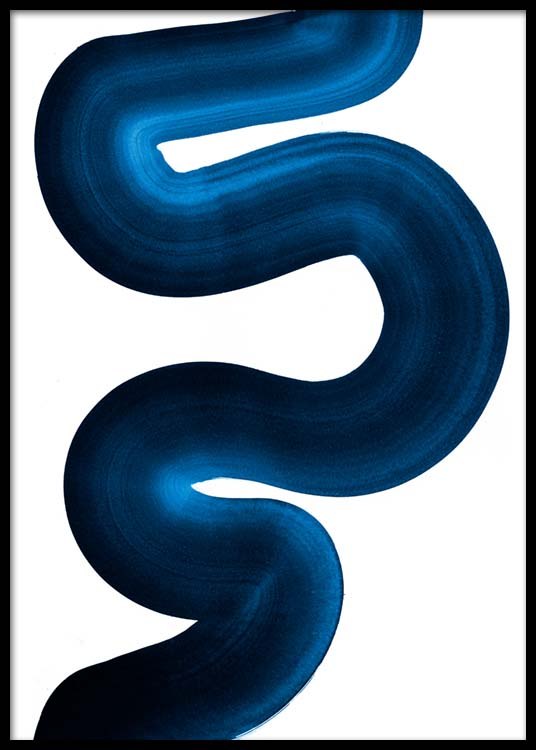 blue swirl no2 poster blueswirl