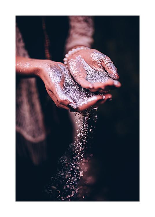 Glitter Hands Poster / Photography at Desenio AB (11883)