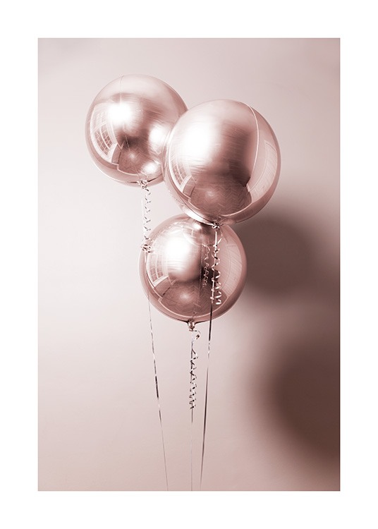 Rosé Balloons Poster / Photography at Desenio AB (11920)