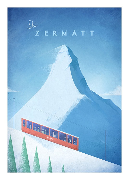 Ski Zermatt Poster / Henry Rivers at Desenio AB (11985)