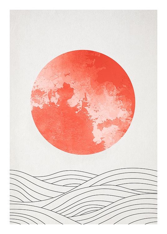 Coral Sunrise Poster / Art prints at Desenio AB (12244)