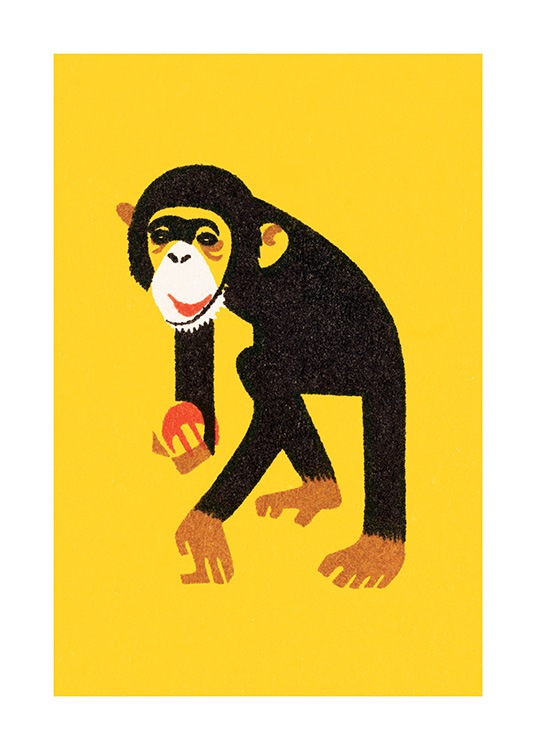 Vintage Monkey Poster / Kids posters at Desenio AB (12468)